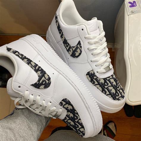 dior custom airforces|nike air force Dior.